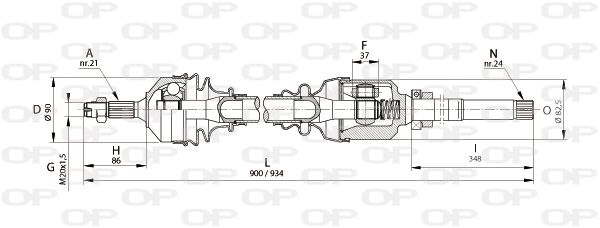 OPEN PARTS Veovõll DRS6124.00